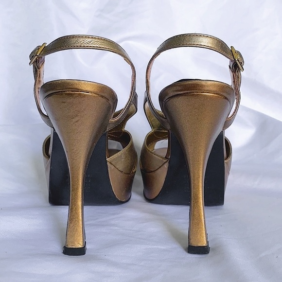 Bebe Metallic Heels - Picture 5 of 8